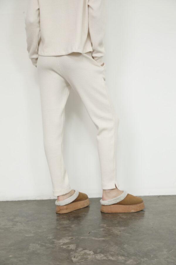 Pantalon Wafle - Beige