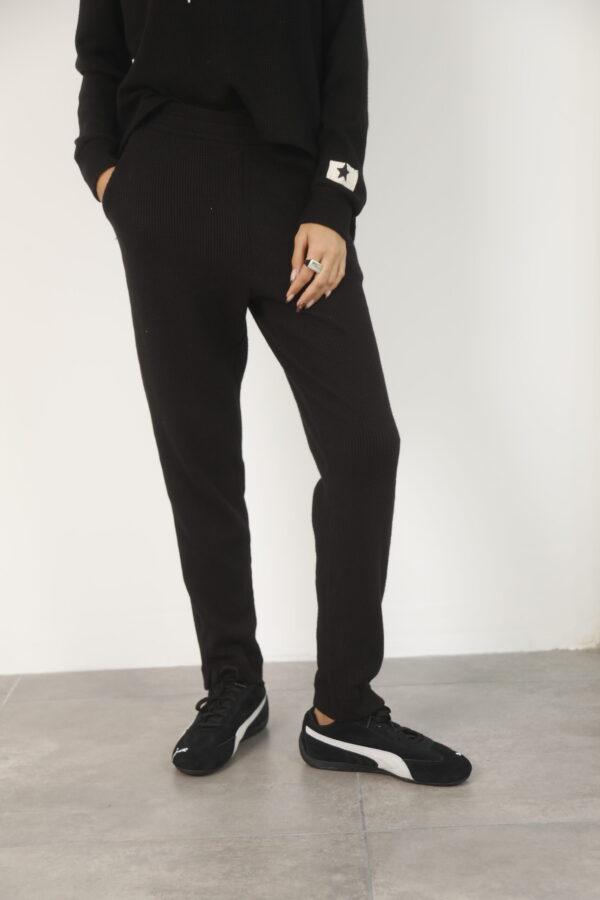 Pantalón Wafle - Negro